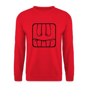 13 Kin Maya Voyageur BLK - Unisex Sweatshirt - red - Front - Alina (178cm) & Michal (187cm)