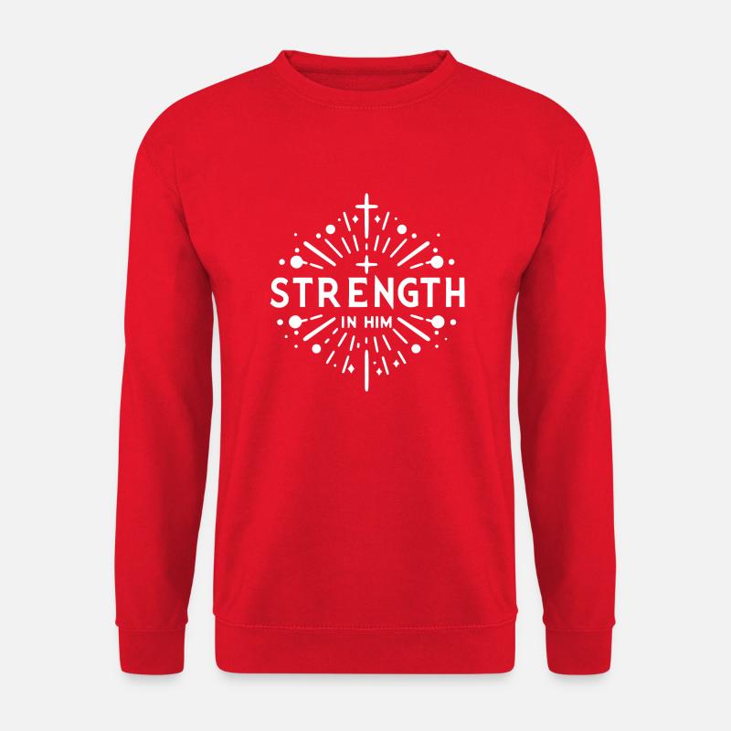 Kraft in Ihm - Unisex Pullover - Rot