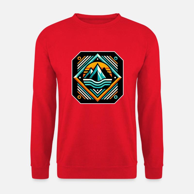 Lebendige Gipfel - Unisex Pullover - Rot