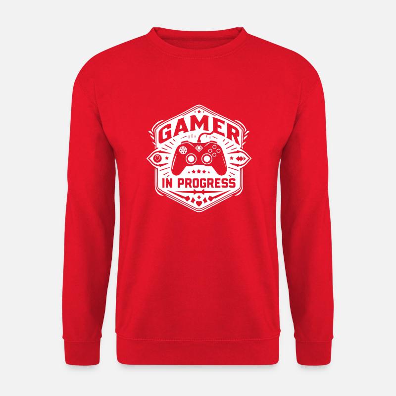 Gamer in Progress - Unisex Pullover - Rot
