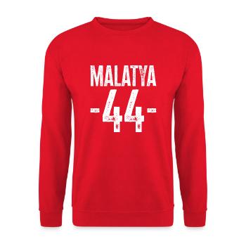 Malatya 44 – Stolz aus Türkiye - Unisex Pullover - Rot - Vorne - Alina (178cm) & Michal (187cm)