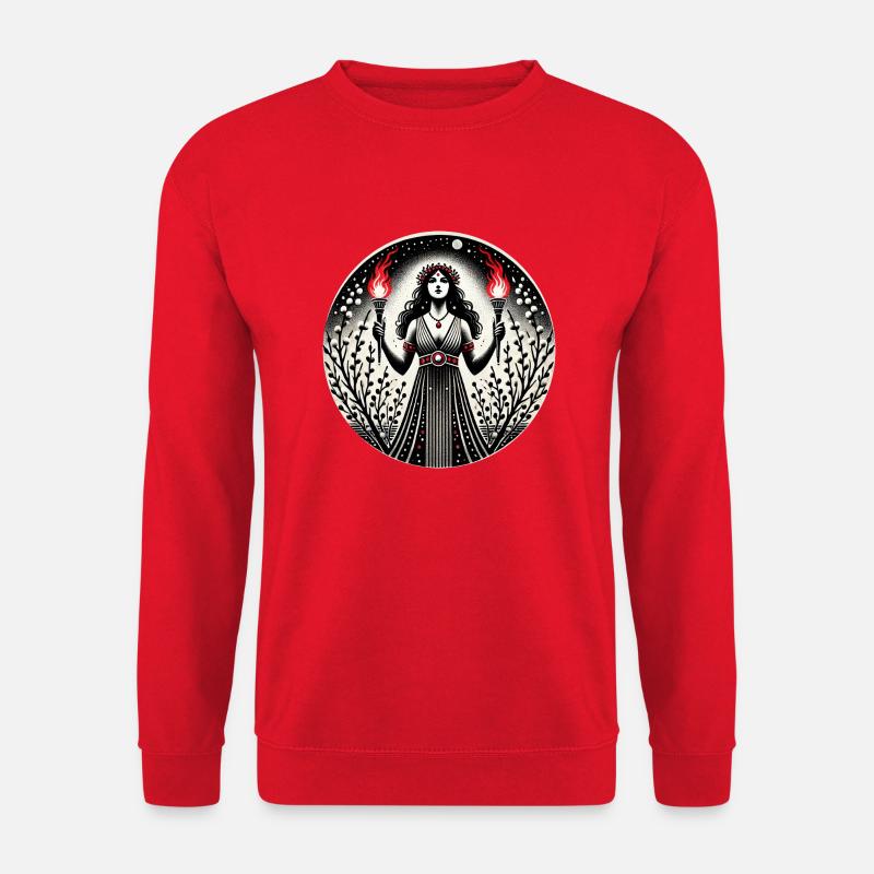 Hecate Goddess - Unisex Sweatshirt - red