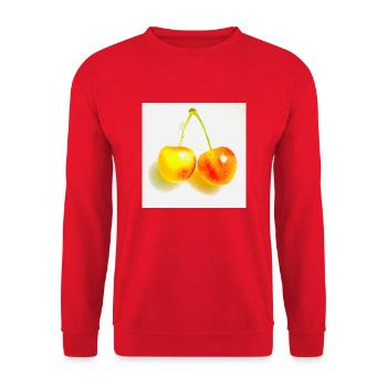 Kers - Uniseks sweater - rood - Voor - Alina (178cm) & Michal (187cm)