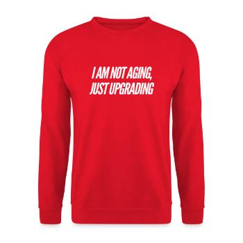Birthday 50th - Unisex Sweatshirt - red - Front - Alina (178cm) & Michal (187cm)