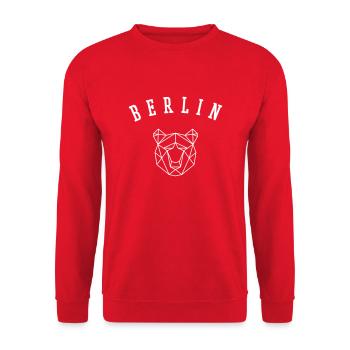 BERLIN - Unisex Sweatshirt - red - Front - Alina (178cm) & Michal (187cm)