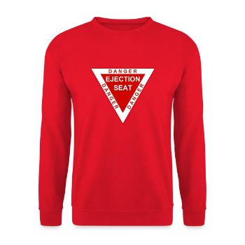 EJECT ORIGINAL - AS2012 - Unisex Pullover - Rot - Vorne - Alina (178cm) & Michal (187cm)