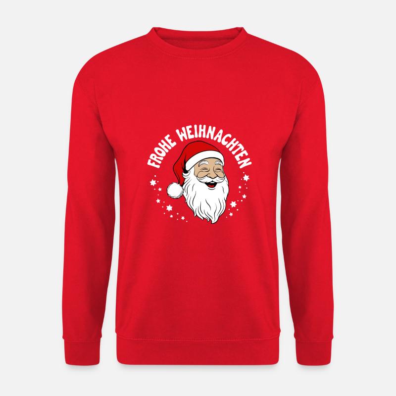 Frohe Weihnachten Ugly Christmas Sweater - Unisex Pullover - Rot