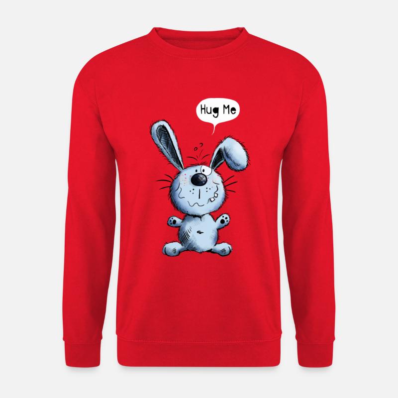 Hug Me Hase - Unisex Pullover - Rot