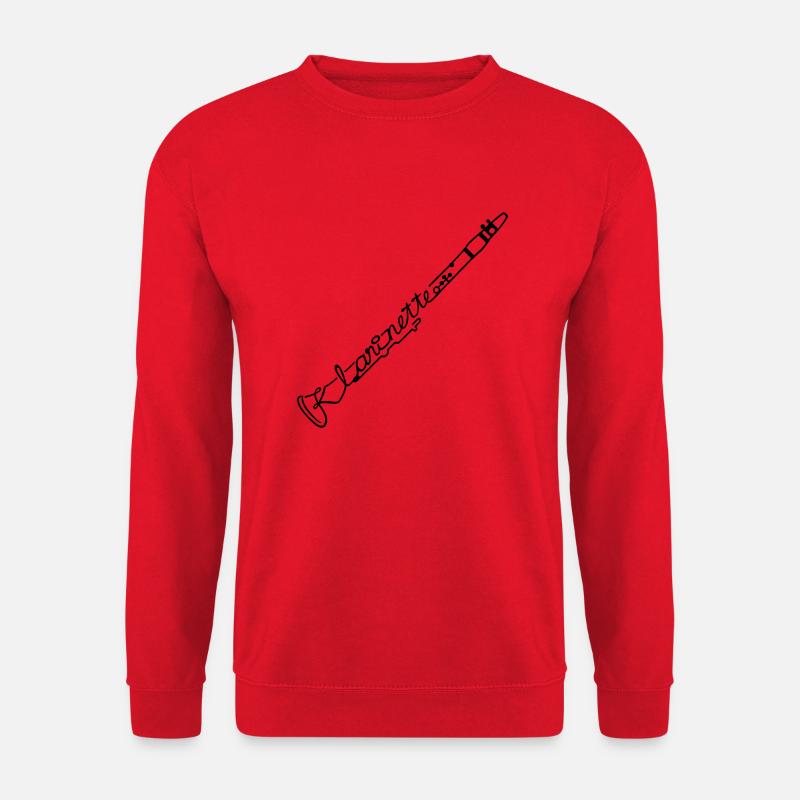 klarinette - Unisex Pullover - Rot