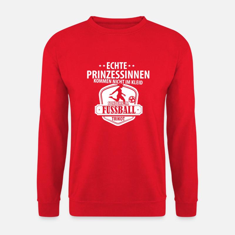 Prinzessin Fussball - Unisex Pullover - Rot