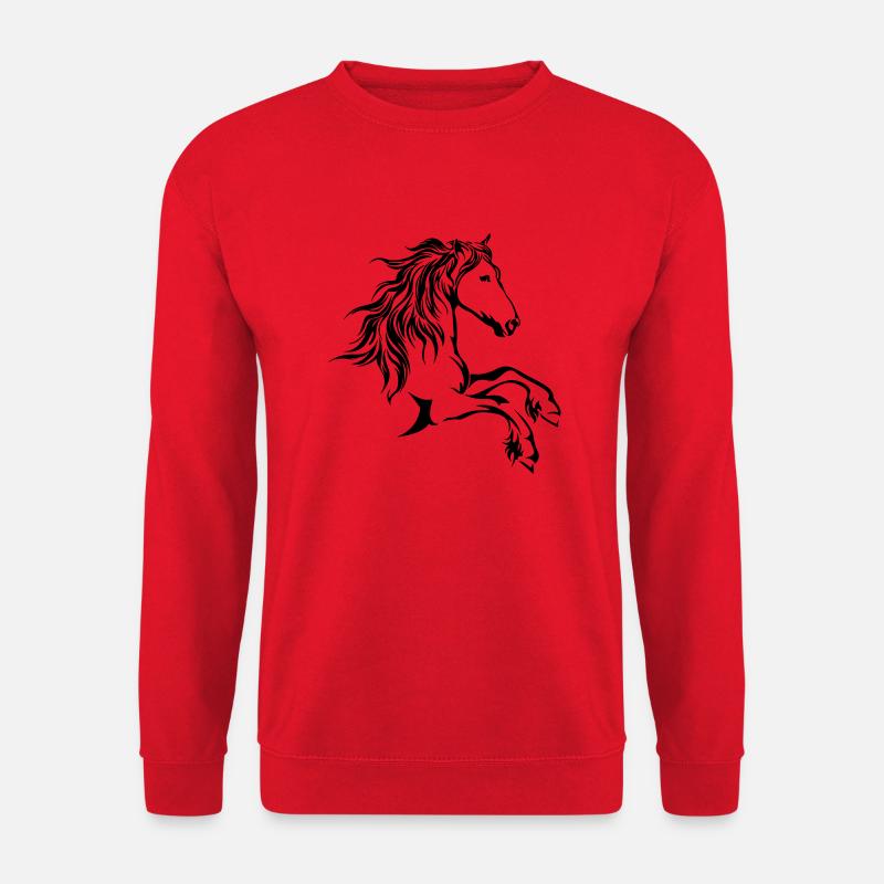pferdekopf - Unisex Pullover - Rot
