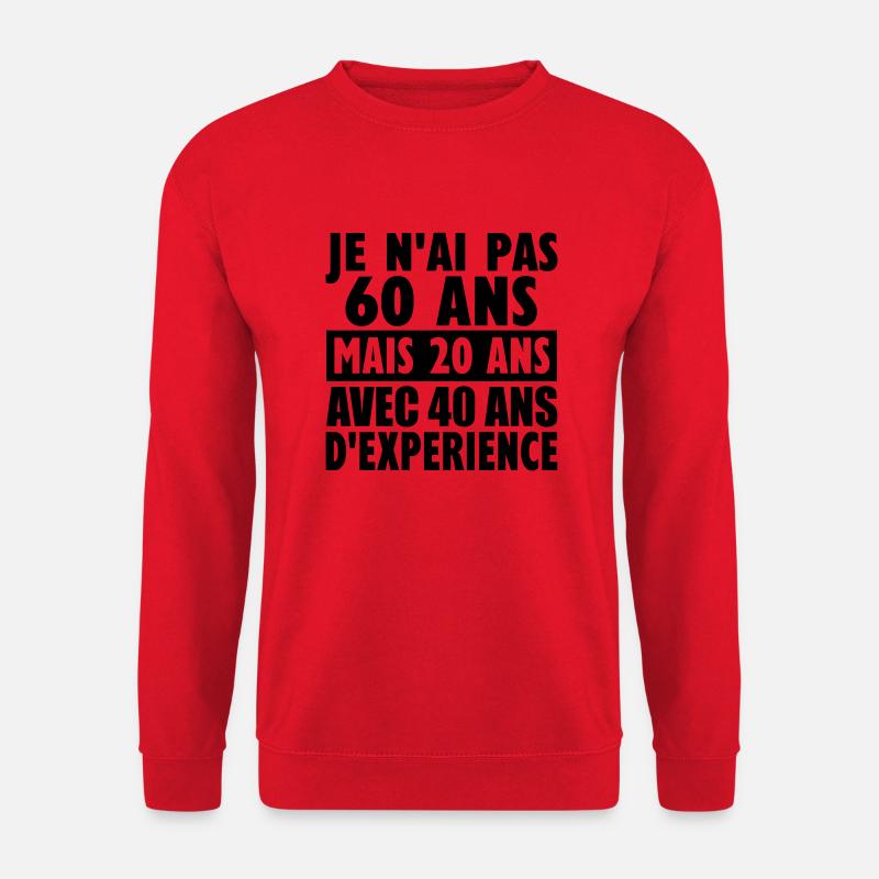 60 ans - Unisex Sweatshirt - red