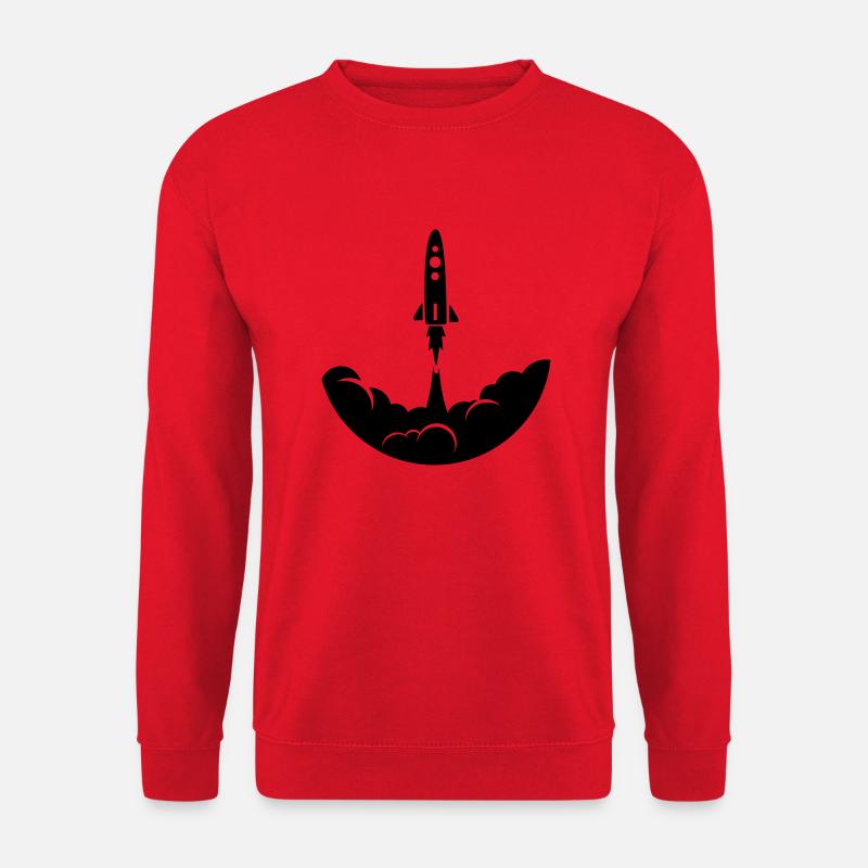 Fusée spatiale - Sweat-shirt Unisexe - rouge