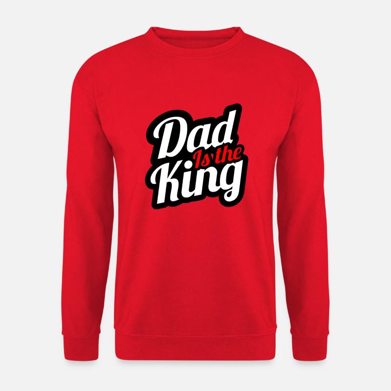 Dad is the king - Unisex Sweatshirt - red