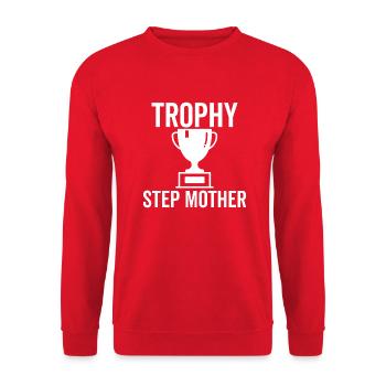 Trophäe Stiefmutter - Unisex Pullover - Rot - Vorne - Alina (178cm) & Michal (187cm)