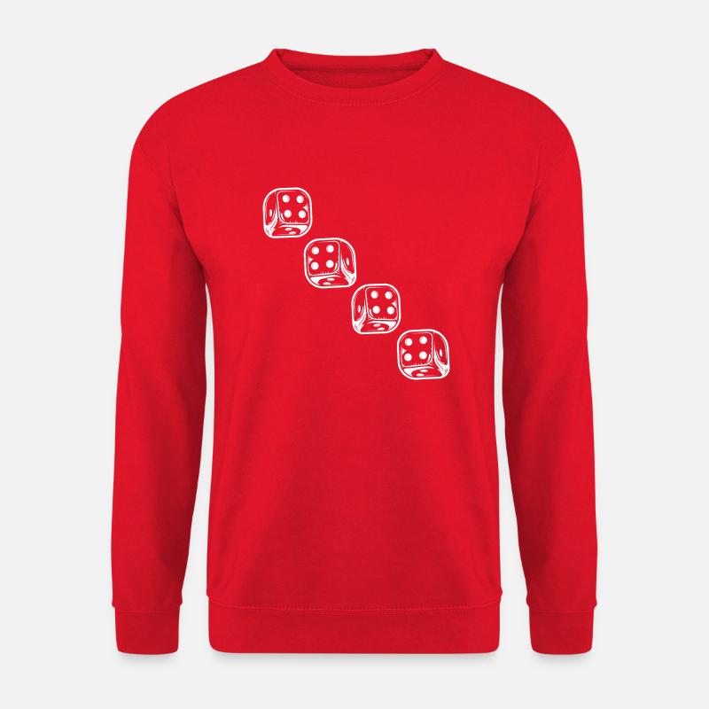 boardgame chess backgammon game night - Unisex Pullover - Rot