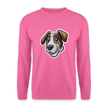 Welpen-Wonne: Süßer Hund - Unisex Pullover - Pink - Vorne