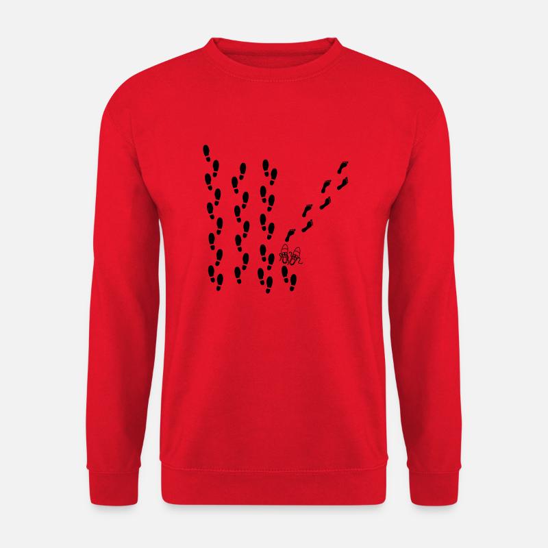 Spuren der Freiheit - Unisex Pullover - Rot