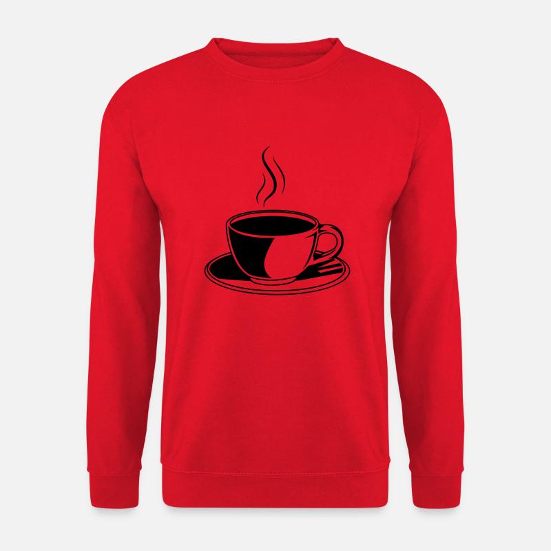 Coffee Cup Icon - Unisex Sweatshirt - red