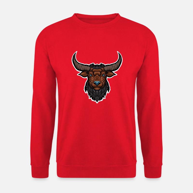 Stier - Unisex Pullover - Rot