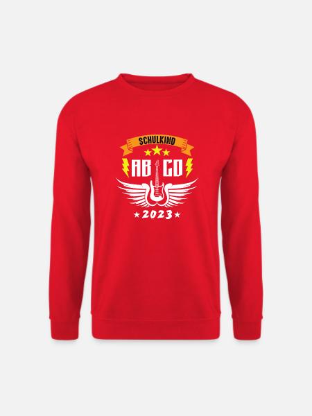 Schulkind Ab-Cd - Unisex Pullover - Rot