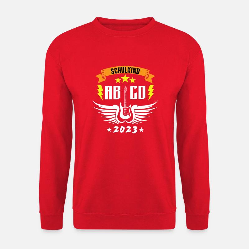 Schulkind Ab-Cd - Unisex Pullover - Rot