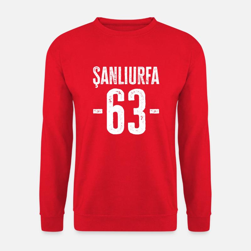Şanlıurfa 63 – Tradition aus Türkiye - Unisex Pullover - Rot