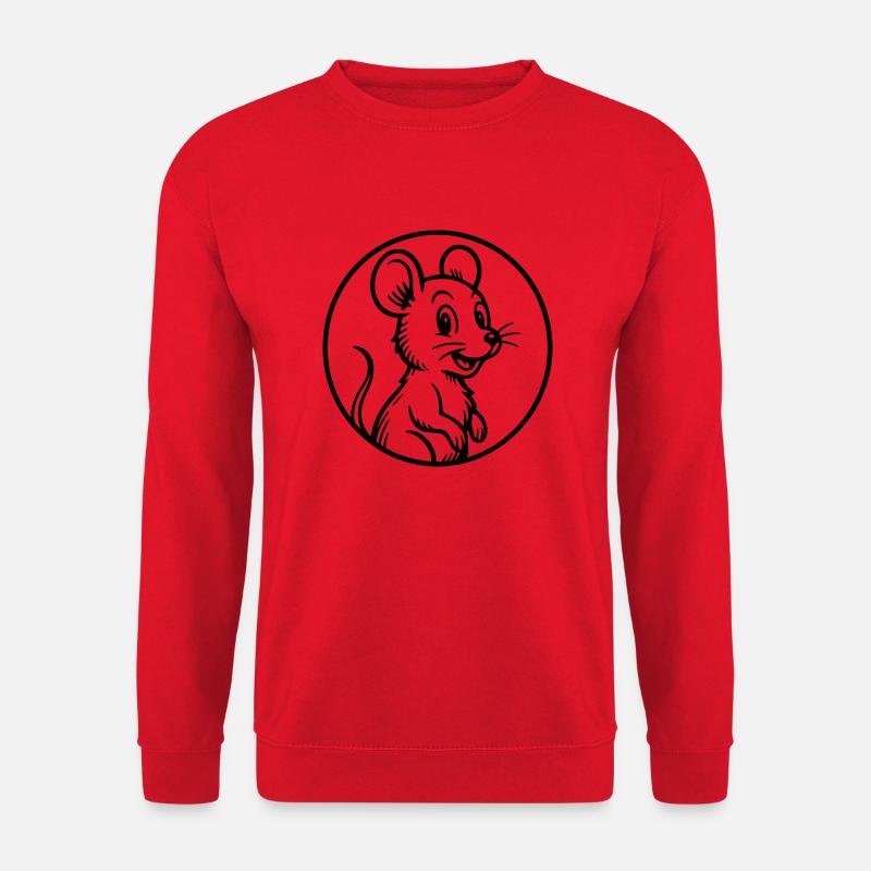 Mouse - Unisex Sweatshirt - red