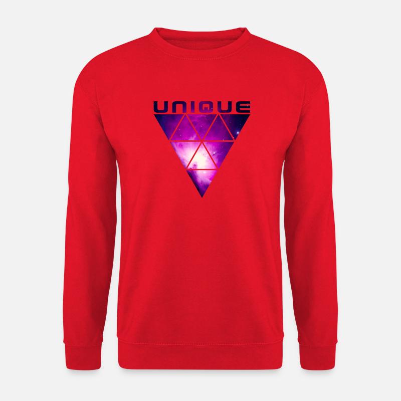 UNIQUE (Galaxy) - Unisex Pullover - Rot