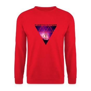 Fuerteventura (Galaxy) El Toston - Unisex Sweatshirt - red - Front - Alina (178cm) & Michal (187cm)