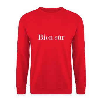 Well - Unisex Sweatshirt - red - Front - Alina (178cm) & Michal (187cm)
