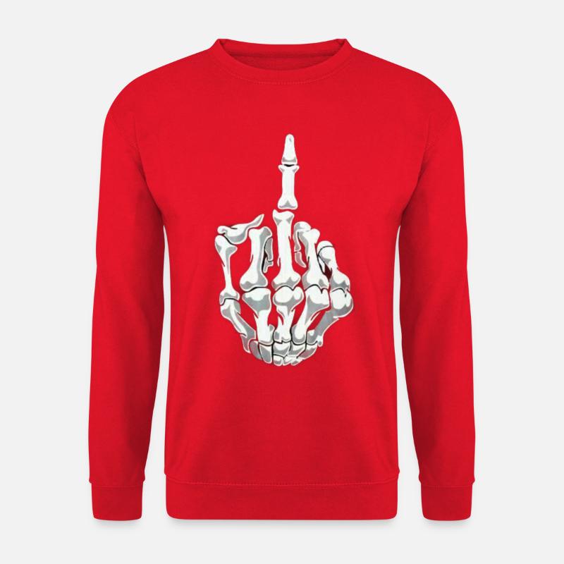 Skeleton Finger - Unisex Sweatshirt - red