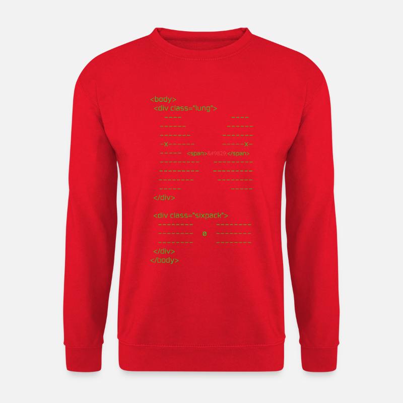html body - Unisex Sweatshirt - red