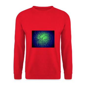 Dark Light Forest - Unisex Sweatshirt - red - Front - Alina (178cm) & Michal (187cm)