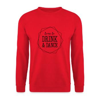 Zeit zum Trinken - Unisex Pullover - Rot - Vorne - Alina (178cm) & Michal (187cm)
