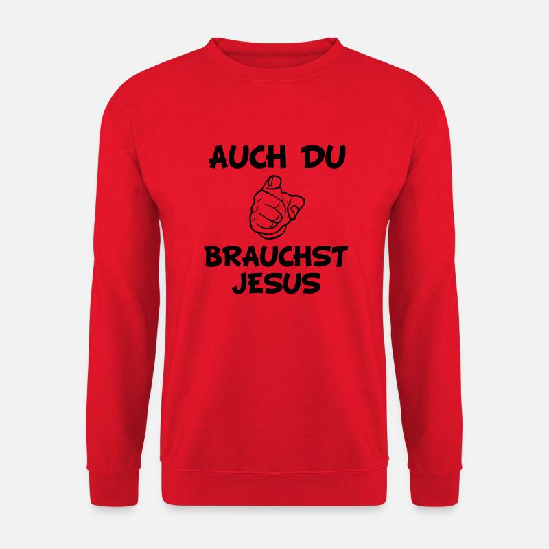 auch_du_jesus - Unisex Pullover - Rot