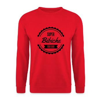 super bibiche for ever - Sweat-shirt Unisexe - rouge - Devant - Alina (178cm) & Michal (187cm)