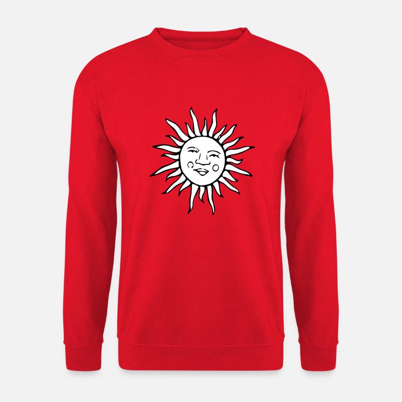 Smiling Sun - Unisex Sweatshirt - red
