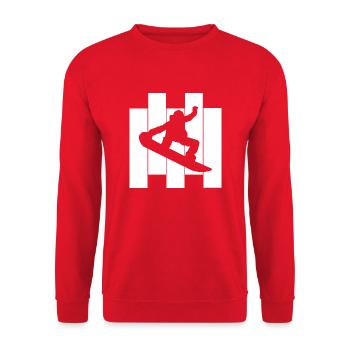 Snowboard Snowboarder - Sweat-shirt Unisexe - rouge - Devant - Alina (178cm) & Michal (187cm)