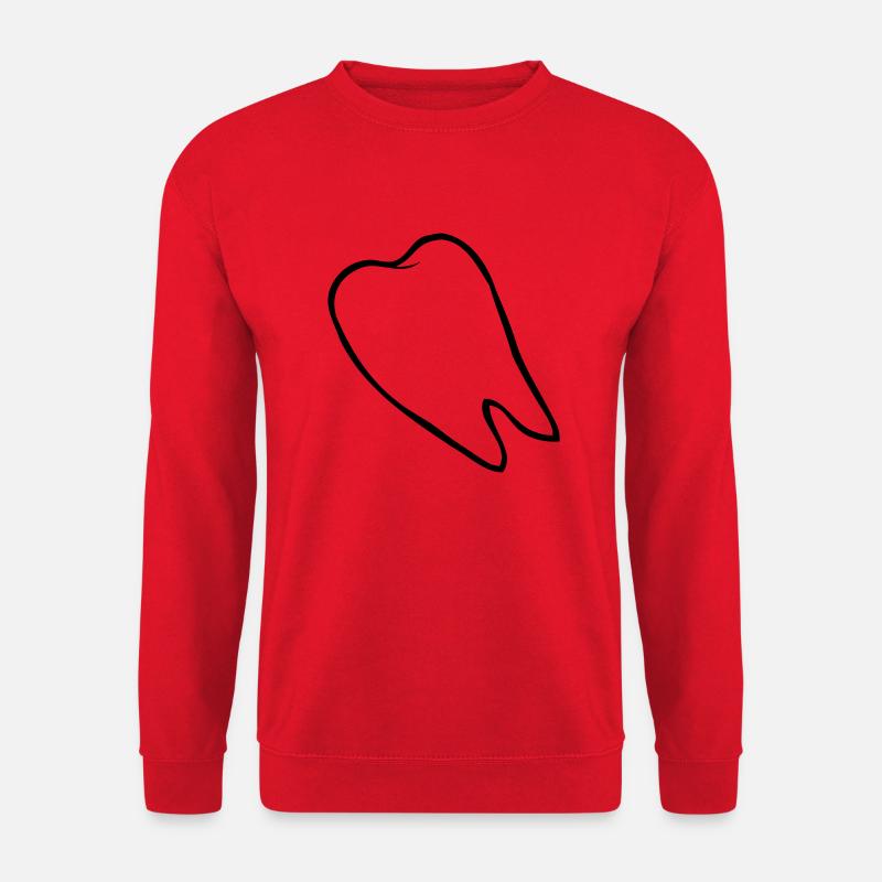 Verlorener Backenzahn Comic - Unisex Pullover - Rot