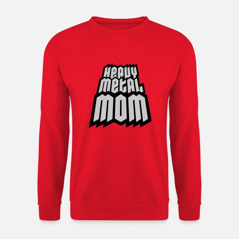 Heavy Metal Mom Logo - Unisex Pullover - Rot