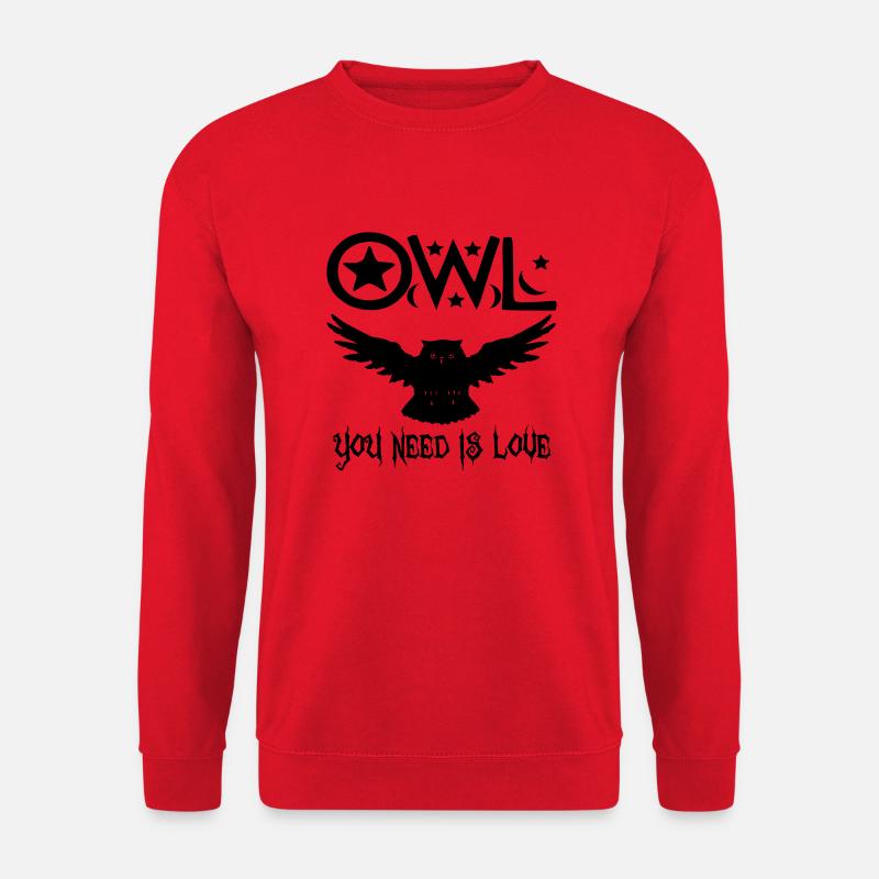 Owl you need is Love - Unisex Pullover - Rot