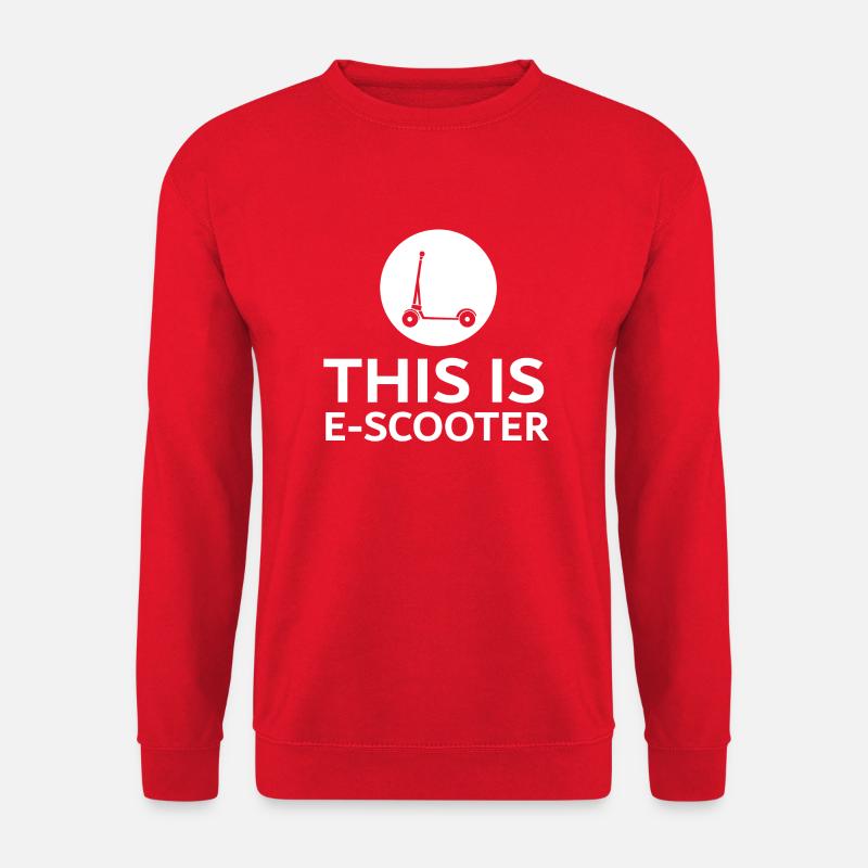 E-Scooter E-Roller Scooter - Unisex Pullover - Rot