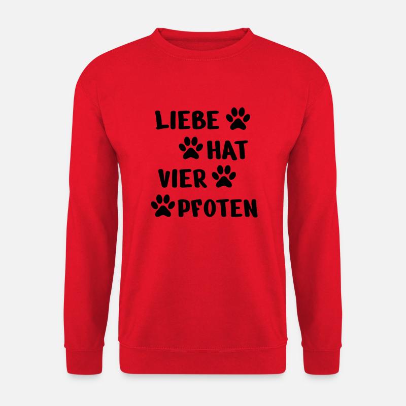Hund Dog - Unisex Pullover - Rot
