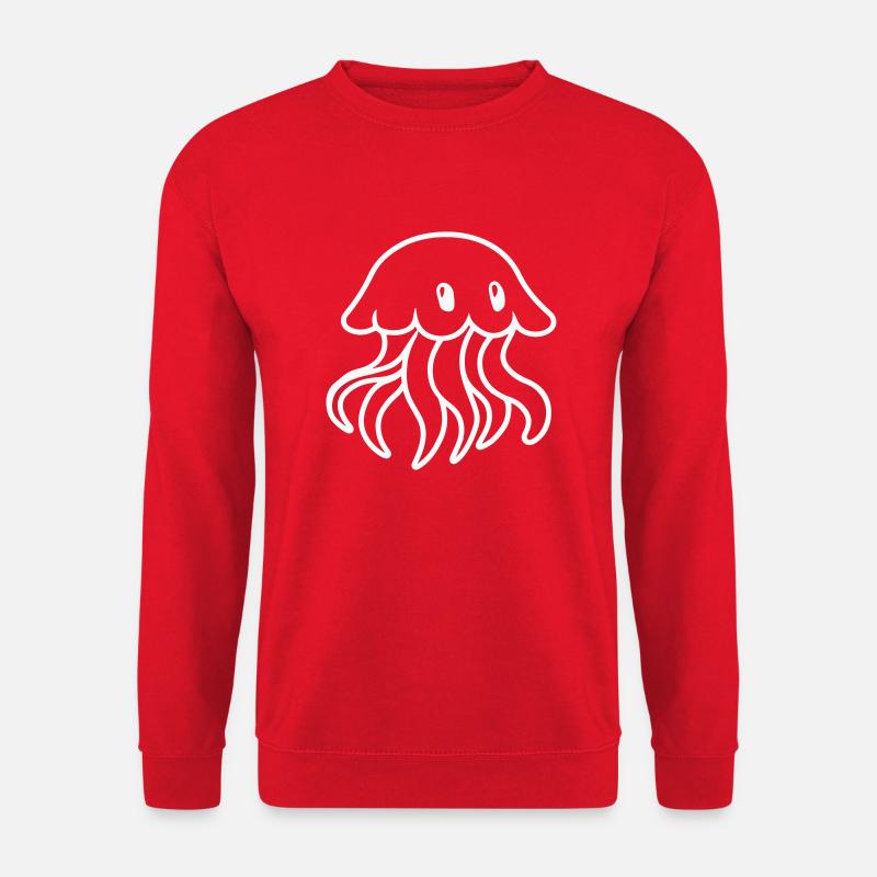 qualle comic - Unisex Pullover - Rot