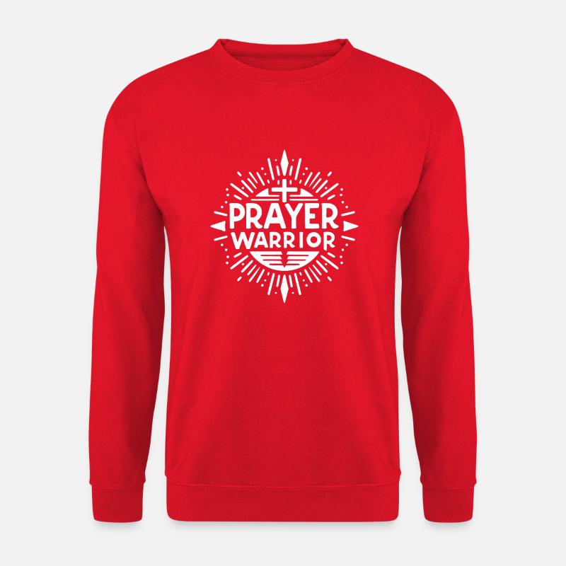 Gebets-Krieger - Unisex Pullover - Rot