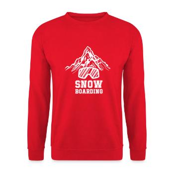 Snowboarding - Unisex Pullover - Rot - Vorne - Alina (178cm) & Michal (187cm)
