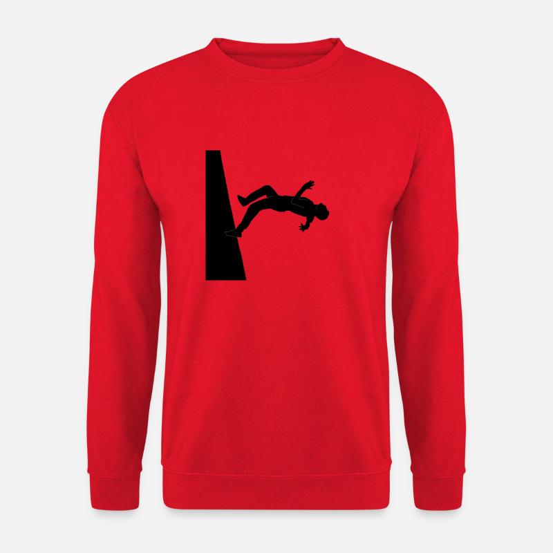 Wallflip - parkour - backflip - tricking skill - Sweat-shirt Unisexe - rouge