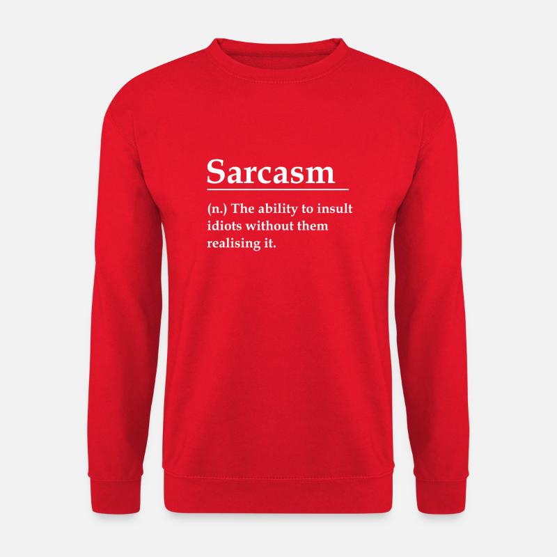 Sarkasmus - Unisex Pullover - Rot