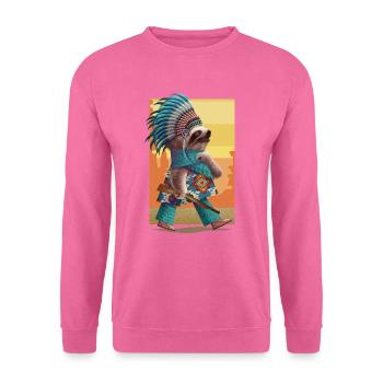 chief sloth - Unisex Sweatshirt - pink - Front